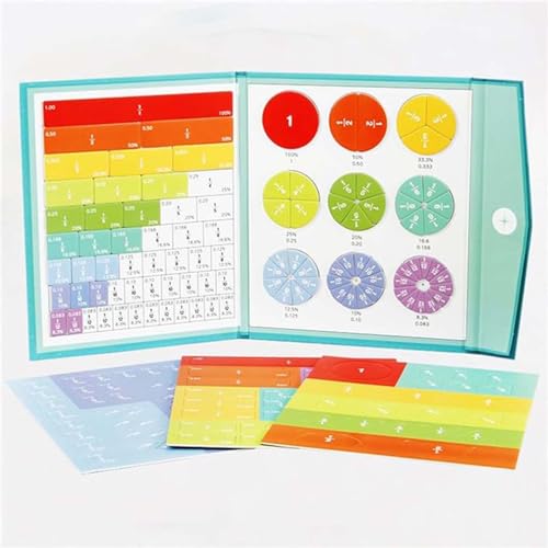 STEM Magnetic Math Master Set, Magnetic Fraction Tiles, Arithmetisches Lernspielzeug, Bruchrechnen Material Magnetisch, Magnetisches Bruch-Lernpuzzle, Magnetisches Buch-Bruchteil-Puzzle für Kinder STEM Magnetic Math Master Set, Magnetic Fraction Tiles, Arithmetisches Lernspielzeug, Bruchrechnen Material Magnetisch, Magnetisches Bruch-Lernpuzzle, Magnetisches Buch-Bruchteil-Puzzle für Kinder von Keeplus