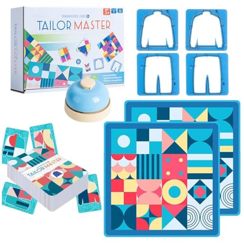 Tailor Master Children's Educational Thinking Concentration Training Toy, Tailor Master Children's Educational Toys, Kids Games Graphic Color Matching Double Battl E Table Game, Tailor Master Game von Keeplus