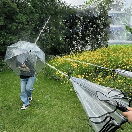 Transparent Umbrella Water Gun for Kids & Adults, 2024 Large Capacity Water Blaster Toys Powerful Squirt Gun, 20-26ft Long Range Water Blaster, Transparent Umbrella Water Gun for Boys Girls von Keeplus