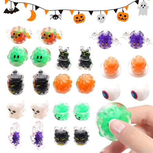 Halloween Mochi Squishy Toy,Lustig Halloween Kürbis Geist Fledermaus Antistressbälle Spielzeug,Anti Stress Bälle Stressabbau Quetschspielzeug,Halloween Partytüten Füllstoff Stressabbau Spielzeug (24) von Keho Keho Kehongdun