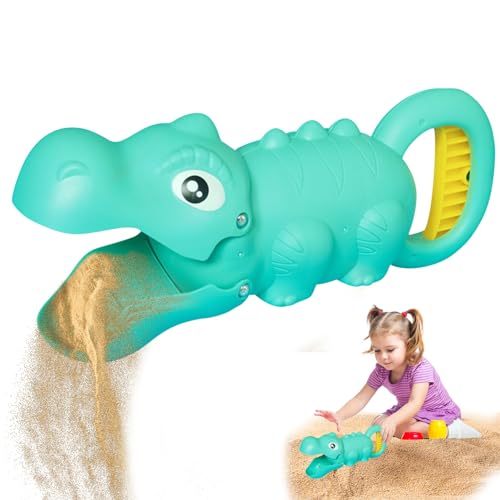 Strandspielzeug Kinder Sandspielzeug Greifer,Sand Snapper Einhand Bagger Dinosaurier Design für Jungen und Mädchen,Ideal für Sandkasten Oder Strand für 3 4 5 6 7 8 Jahre alt Sommer sandgreifer (Blau) von Keho Keho Kehongdun