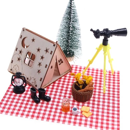 Weihnachten Miniatur Puppenhaus,Wichteltür Zubehör Weihnachten Set mit Holzzelt Teleskop Lagerfeuer und Andere Zubehör,Mini Werkzeug Weihnachten Wichtelzubehör für Wichteltür Puppenhaus (12 pcs) Weihnachten Miniatur Puppenhaus,Wichteltür Zubehör Weihnachten Set mit Holzzelt Teleskop Lagerfeuer und Andere Zubehör,Mini Werkzeug Weihnachten Wichtelzubehör für Wichteltür Puppenhaus (12 pcs) von Keho Keho Kehongdun