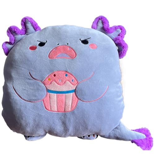 Axolotl Plüschtier Kissen, Süßes Axolotl Kuscheltier Stofftier Weiches Schlammtier Plüschkissen Geschenk für Kinder Mädchen 3+ Jahre() von Kekeso