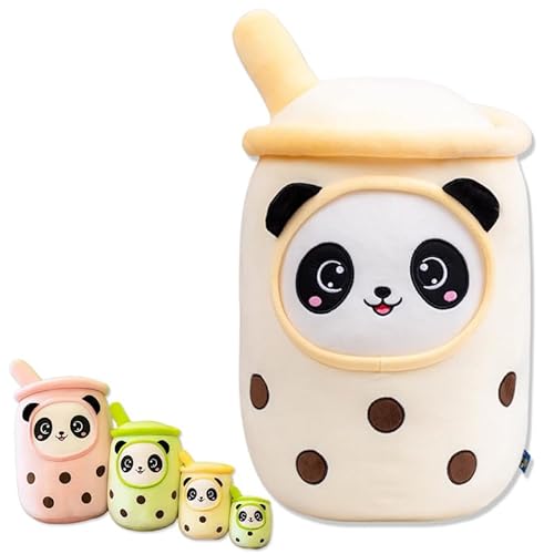 Bubble Tea PlüSch, Stofftier Boba Kuscheltiere, Boba PlüSch Kissen Weiches Panda Boba PlüSchtier Geschenke füR Kinder(Gelb,50cm) von Kekeso