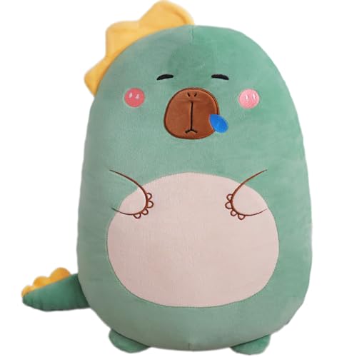 Dinosaurier Capybara Plüschtier Kawaii Dinosaurier Plüsch Kuscheltier Spielzeug Umarmung Kissen 17.71inch niedlich Capybara Stofftiere für Kinder,Capybara-Dinosaurier von Kekeso