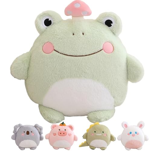 Frosch PlüschKissen, Niedlicher Frosch Plüschtier, Grüner Frosch Stofftiere Kawaii Frosch Kuscheltier Geschenk für Kinder Mädchen Erwachsene Valentines Geburtstage,Frosch von Kekeso