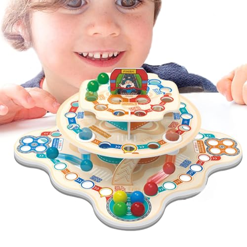 3D-Schachbrett, fliegendes Schachspiel - Dreidimensionales 3-stufiges fliegendes Schach - Familienspiele, Partyzubehör, herausforderndes interaktives Spielzeug für Erwachsene und Kinder von Kelburn