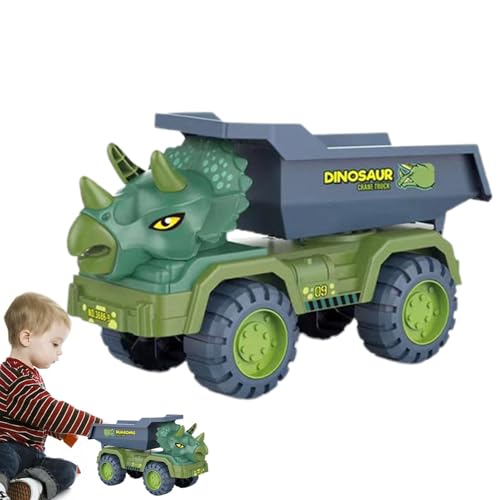 Dinosaurier-Transporter-LKW,Dinosaurier-Transporter-LKW | Dinosaurier-Autotransport-Träger-LKW - Fahrzeugträger-Autospielzeug, Dinosaurier-Transporter-LKW-Trägerspielzeug für Kinder und Kleinkinder von Kelburn