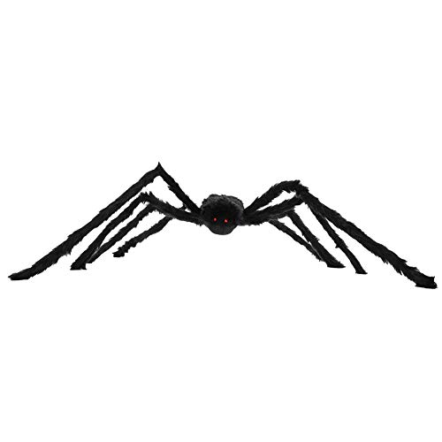 Kelepu Halloween-Party-Requisite, Hausdekoration, schwarz, künstliche Stoffspinne, Trickspiel-Spielzeug (90cm) von Kelepu