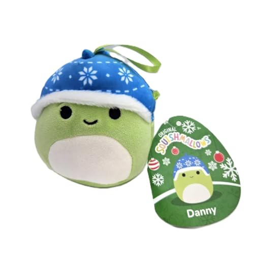 Squishmallows 10,2 cm Ornament, offiziell lizenziertes Kellytoy Plüsch, Sammlerstück, weiches und quetschbares Stofftierspielzeug, 10,2 cm (Danny der Dinosaurier, 10,2 cm) von Kelly Toy