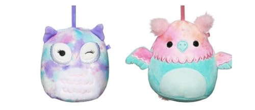 Squishmallows 10,2 cm Ornament Offiziell lizenziertes Kellytoy Plüsch – Sammlerstück, weiches und quetschbares Stofftierspielzeug, 10,2 cm (2 Stück Gala & Solina Set 10,2 cm) von Kelly Toy