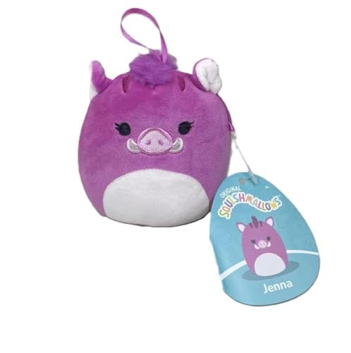 Squishmallows 10,2 cm Ornament Offiziell lizenziertes Kellytoy Plüsch – Sammlerstück, weiches und quetschbares Stofftierspielzeug, 10,2 cm (Jenna das Warzenschwein 10,2 cm) von Kelly Toy