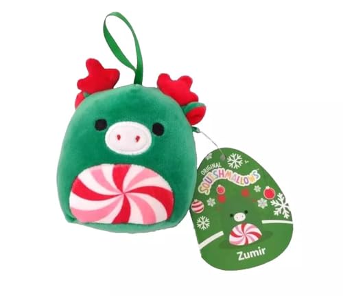 Squishmallows 10,2 cm Ornament Offiziell lizenziertes Kellytoy Plüsch – Sammlerstück, weiches und quetschbares Stofftierspielzeug, 10,2 cm (Zumir der Elch, 10,2 cm) von Kelly Toy