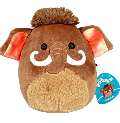 Squishmallows 19,1 cm Offiziell lizenziertes Kellytoy Plüsch – Sammlerstück, weiches & Squishy Stofftier Spielzeug 19,1 cm (Chienda The Wooly Mammut, 19,1 cm) von Kelly Toy