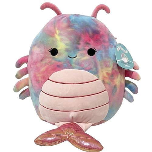 Squishmallows 19,1 cm Offiziell lizenziertes Kellytoy Plüsch – Sammlerstück, weiches und quetschbares Stofftierspielzeug, 19,1 cm (7,5 Zoll) (Candis The Shrimp 19,1 cm) von Kelly Toy