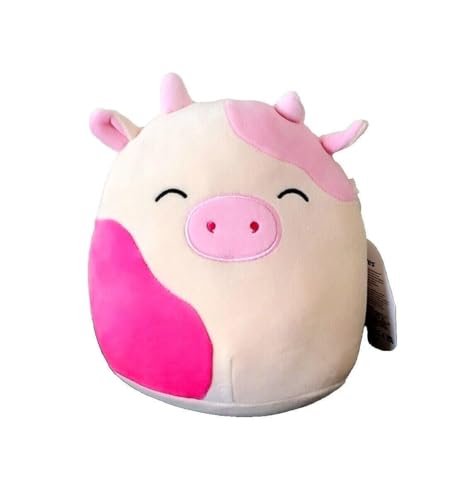 Squishmallows 19,1 cm Offiziell lizenziertes Kellytoy Plüsch – Sammlerstück, weiches und quetschbares Stofftierspielzeug, 19,1 cm (Caedyn die Kuh, 19,1 cm) von Kelly Toy