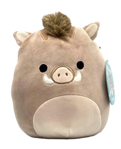 Squishmallows 19,1 cm Offiziell lizenziertes Kellytoy Plüsch – Sammlerstück, weiches und quetschbares Stofftierspielzeug, 19,1 cm (Warren The Boar 19,1 cm) von Kelly Toy