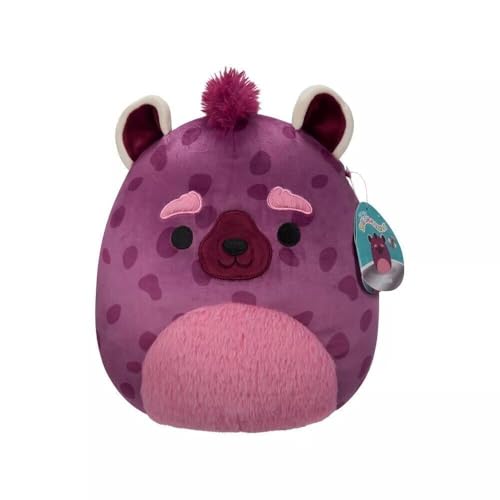 Squishmallows 27,9 cm Offiziell lizenziertes Kellytoy Plüsch – Sammlerstück, weiches und quetschbares Stofftierspielzeug, 27,9 cm (Gino die kastanienbraune Hyäne, 27,9 cm) von Kelly Toy