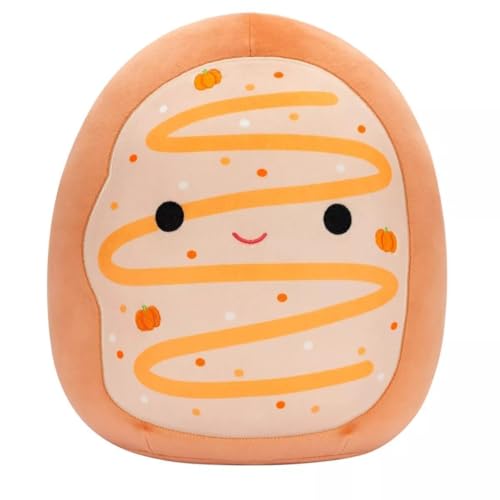 Squishmallows 27,9 cm Offiziell lizenziertes Kellytoy Plüsch – Sammlerstück, weiches und quetschbares Stofftierspielzeug, 27,9 cm (Tadd The Frosted Pumpkin Donut 27,9 cm) von Kelly Toy