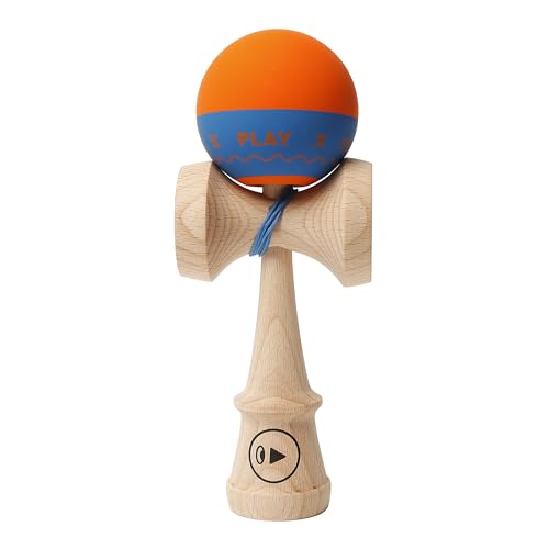 PLAY Kendama K2034 Kendama, Orange/Blau von Kendama Europe