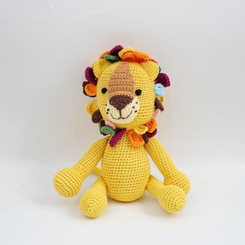 Kenuak® Handgehäkelter Löwe Stofftier, Amigurumi-Tierspielzeug, Handgehäkelte originelle Geschenke für Babys von Kenuak