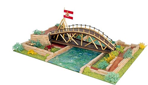 Keranova 30251 Singular Buildings 650 Teile Brücke von Leonardo Da Vinci Modell, 30 x 23 x 12 cm, Mehrfarbig von Keranova