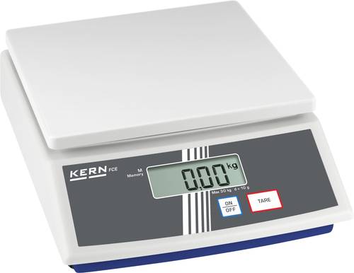 Kern FCE 30K10N Tischwaage Wägebereich (max.) 35kg Ablesbarkeit 10g batteriebetrieben, netzbetriebe von Kern