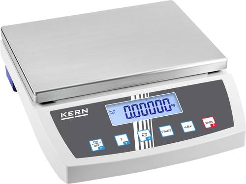 Kern FKB 6K0.02 Tischwaage Wägebereich (max.) 6kg Ablesbarkeit 20 mg Silber, Weiß, Schwarz von Kern