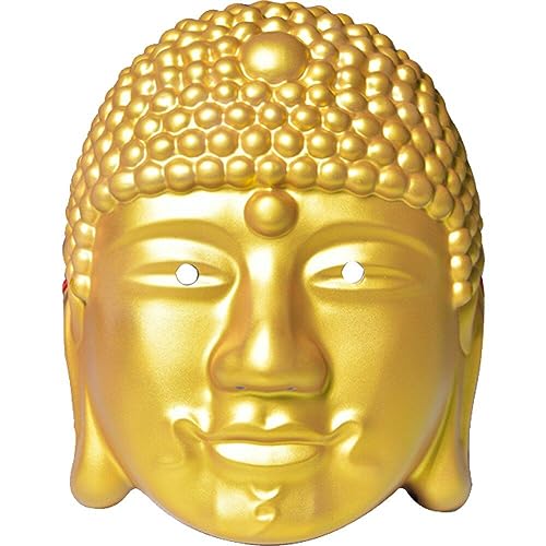 Kreative Buddha-kopfmaske, Buddha-maske, Goldene Tathagata-buddha-maske Für Maskerade, Halloween, Cosplay, Kostüm, Requisite, Party-dekoration von Keuyeo