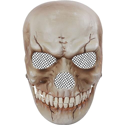 Schädelmaske Cosplay Beweglichem Kiefer, Gruselige Maske, Realistische 3d-skelettmaske, Gruselig Für Cosplay von Keuyeo