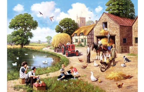 Kevin Walsh K33007 Nostalgia Harvest Time Puzzle, 1000 Teile, Mehrfarbig, 70 x 50 cm von Kevin Walsh