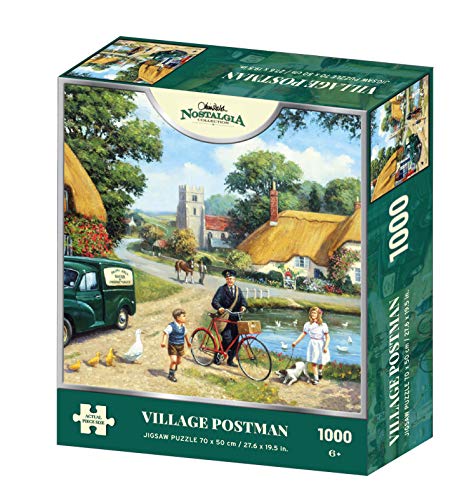 Kevin Walsh K33009 Nostalgia Village Postman Puzzle, 1000 Teile, Mehrfarbig von Kevin Walsh