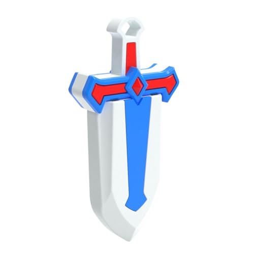 Kexpery 3D-gedrucktes Schwert, magnetisches Kunststoff-Schwertspielzeug, kreativer Stil, vielseitiges Gameplay, einziehbares Schwertspielzeug, Stressabbau for Kinder (blau) von Kexpery