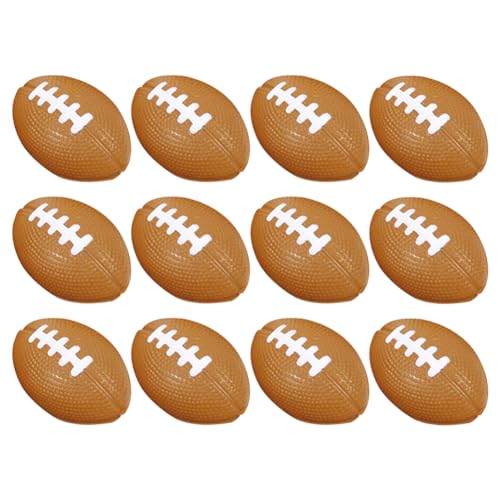 Kexpery 4/5,2 cm Anti-Stress-Bälle, komprimierbar, Stressabbau, lustig, Hüpfbälle, Fußballbälle, Packung mit 12 Mini-Fußballbällen von Kexpery