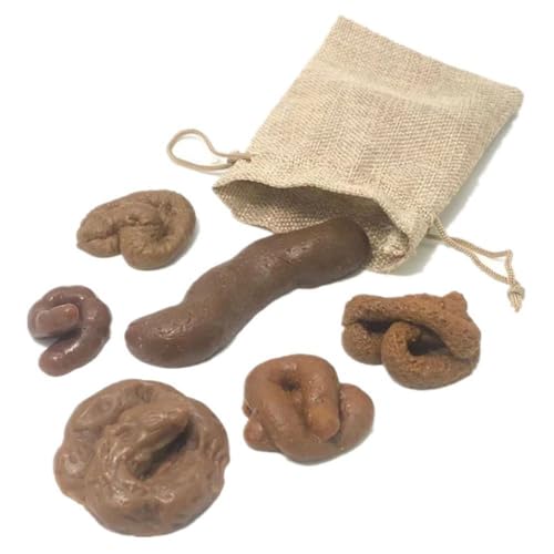 Kexpery 6 Teile/Satz Weiche Poop Simulation Poop Poop Spielzeug Lustige Spielzeug Simulation Poop Poop Spielzeug for Halloween Aprilscherz von Kexpery