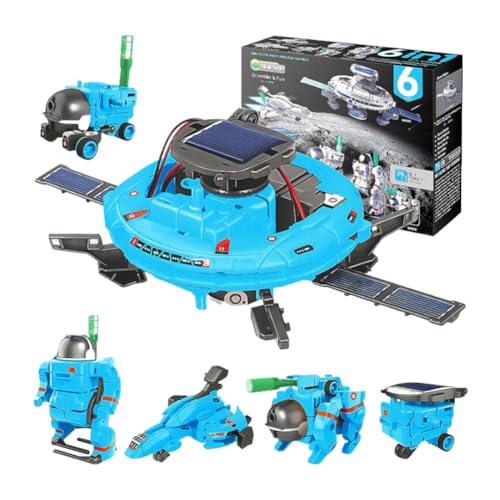 Kexpery 6-in-1 Solar-Roboter Set, STEM Weltraumspielzeug mit Solarpanel und Akku, wissenschaftliches Lernspielzeug für Kinder im Alter von 8-12 Jahren, Geschenke für GA von Kexpery