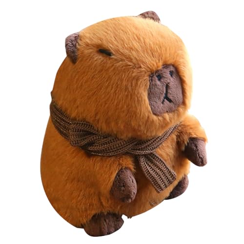 Kexpery Cartoon-Capybara-Puppen, weiche Simulation, Flauschige Capibara, kreative niedliche Capybara-Tiere, Spielzeug, Mini-Geschenke for Jungen und Mädchen (B 25 cm) von Kexpery