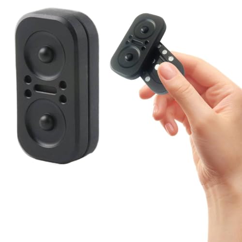 Kexpery Eule Push Slider 2 in 1 Eule Slider Stressabbau Eule Rotate Slider Schreibtischspielzeug Beste Geschenke für Erwachsene Kinder für Männer (schwarz) von Kexpery