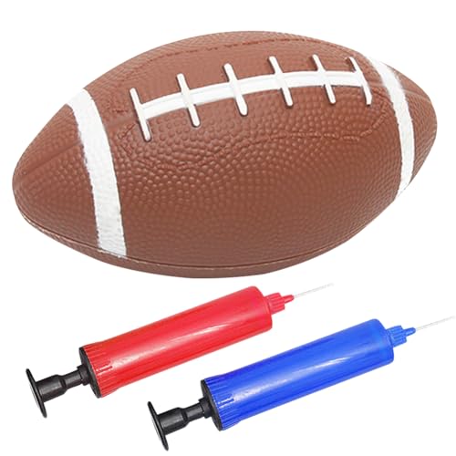 Kexpery Teenager-Rugbyball, American Football, aufblasbar, Kleiner Rugbyball, rutschfest, for Kinder, Spielball mit Aufblasgerät for den Unterricht von Kindern (21 cm) von Kexpery