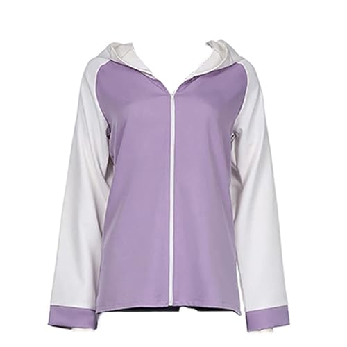 Anime Hyuga Hinata Hoodie Cosplay Kostüm Halloween Jacke Outfits,M-Purple von Keygem