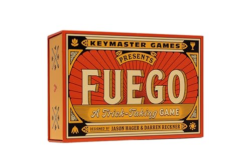 Keymaster Games Fuego - Trick-Taking-Kartenspiel für 2-4 Spieler - Einfach, schnell, lustig, strategisch, reisefreundlich - Perfekt für Spieleabend, Date-Nacht & Reisen von Keymaster Games