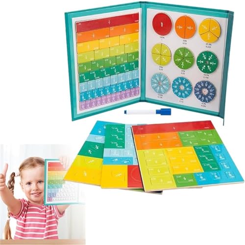 KeyoGoS Magnetic Fraction Educational Puzzle, Magnetic Score Disk Demonstrator, Magnetic Fraktion Educational Puzzle, for Home and School (1PCS) von KeyoGoS