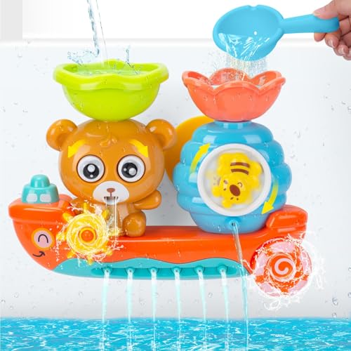 Badewannenspielzeug ab 1 2 3 4 Jahr,Badespielzeug ab 1 2 3 4 Jahr,Wasserspielzeug Kinder Spielzeug ab 1 2 3 Jahr Mädchen Junge,Badespielzeug Baby ab 6-18 Monate,Badewannenspielzeug Baby Bath Toy von Keysun