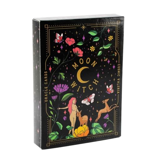 Tarotkarten,Tarot Karten für Anfänger,Moon Witch Oracle,Hexen Tarot,42 Blätter von Keysun