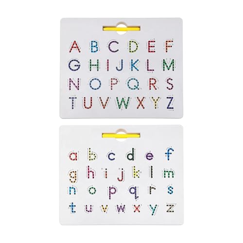 2-in-1 Doppelseitige Magnetische Alphabet Ausgabe, ABCBuchstaben Kinder Zeichenbrett, Magnetische Alphabet Letter Tracing Board, Magnetisches Alphabet Zeichenbrett von Keyubria