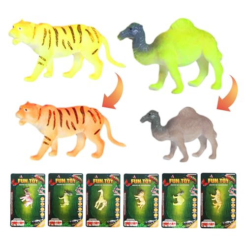 Keyubria Farbwechselndes Badspielzeug,6 Tierfiguren Wasserspielzeug Für Kinder - Pädagogische Sinnesaktivitäten Partygeschenke für Kinder Badewanne Dusche Pool Draußen Schule Keyubria Farbwechselndes Badspielzeug,6 Tierfiguren Wasserspielzeug Für Kinder - Pädagogische Sinnesaktivitäten Partygeschenke für Kinder Badewanne Dusche Pool Draußen Schule von Keyubria