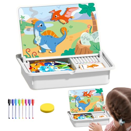 Keyubria Magnetisches Puzzle Für Kinder - Doppelseitiges pädagogisches Puzzlespiel,Mädchen Spiel Gesicht Anziehen Zuordnungsspiel - Für Weihnachten Neujahr Zuhause Kindergarten Krippe Keyubria Magnetisches Puzzle Für Kinder - Doppelseitiges pädagogisches Puzzlespiel,Mädchen Spiel Gesicht Anziehen Zuordnungsspiel - Für Weihnachten Neujahr Zuhause Kindergarten Krippe von Keyubria