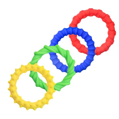 Keyubria Sensorisches Fidget Armband | Sensorisches Beruhigungsspielzeug Fidget Armband | 4 Stücke Elastisches Silikon Emotionsberuhigende Armbänder | Für Mädchen Teenager Schüler Erwachsene Reise Keyubria Sensorisches Fidget Armband | Sensorisches Beruhigungsspielzeug Fidget Armband | 4 Stücke Elastisches Silikon Emotionsberuhigende Armbänder | Für Mädchen Teenager Schüler Erwachsene Reise von Keyubria