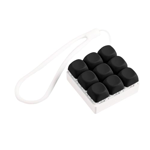 Bunte Tastatur Click Schlüsselanhänger Spielzeug Tester Deckel Tester Stressabbau 9 Ersatztasten mit mechanischem Schalter Bunte Tastatur Click Schlüsselanhänger Spielzeug Tester Deckel Tester Stressabbau 9 Ersatztasten mit mechanischem Schalter von Kfwfuaee