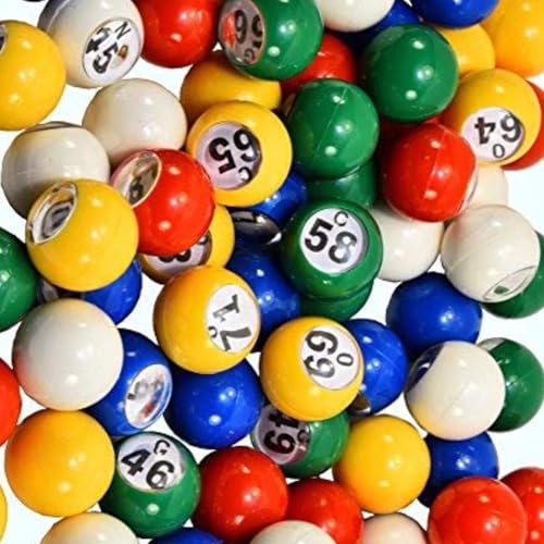 Kfwfuaee Bingo-Bälle, Bingo-Bälle, Bingo-Bälle, nummerierte Bälle für Spieleabend, Tombola-Spielbälle, Bingo-Zahlenbälle, von Kfwfuaee